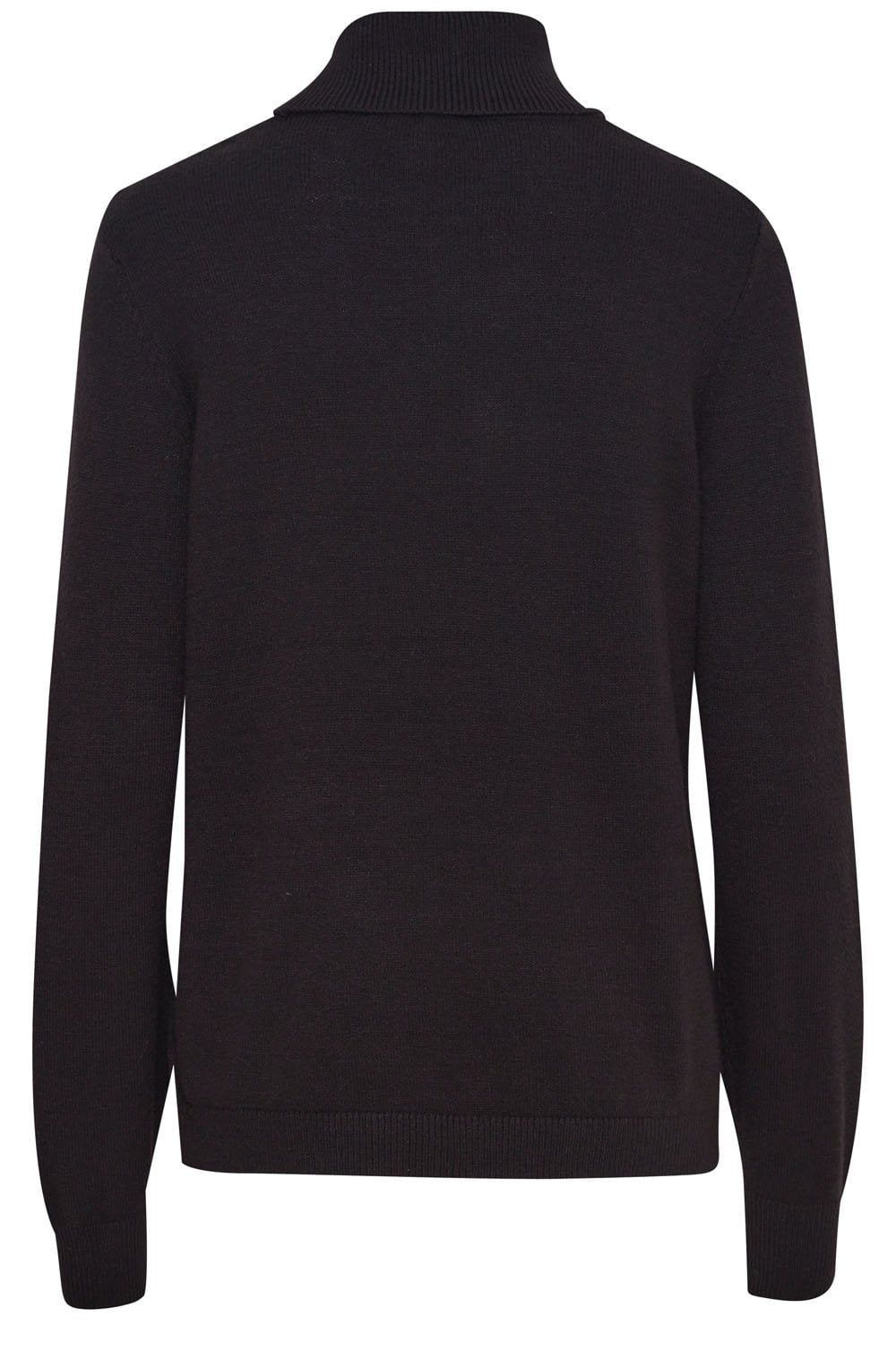 Manina Black Polo Neck Jumper