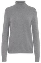 Manina Mid Grey Polo Neck Jumper