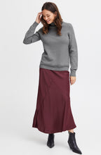 Manina Mid Grey Polo Neck Jumper