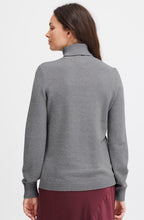 Manina Mid Grey Polo Neck Jumper
