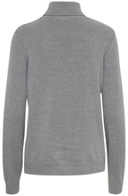 Manina Mid Grey Polo Neck Jumper