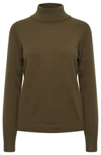 Manina Olive Night Polo Neck Jumper