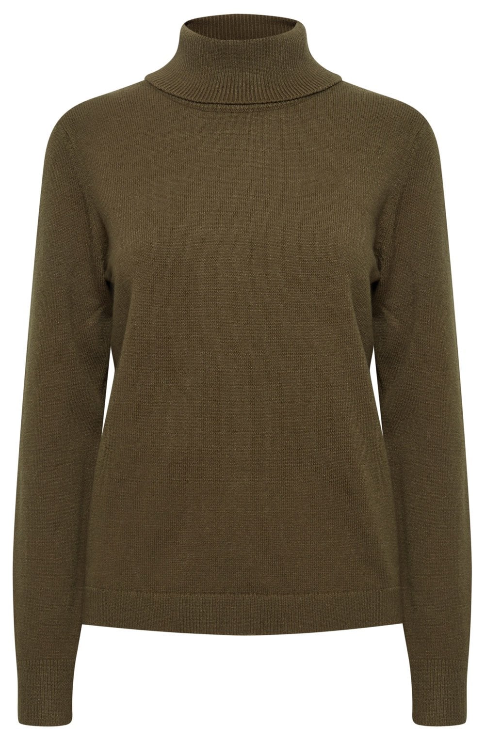 Manina Olive Night Polo Neck Jumper