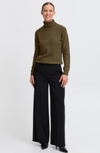Manina Olive Night Polo Neck Jumper