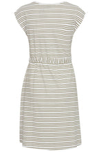 Marshmallow and Khaki Jersey Dress