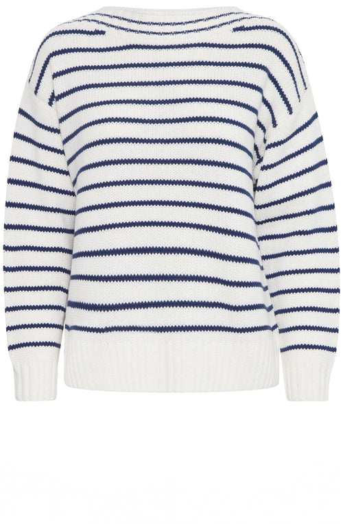 Marshmallow and Navy Stripes Jumper