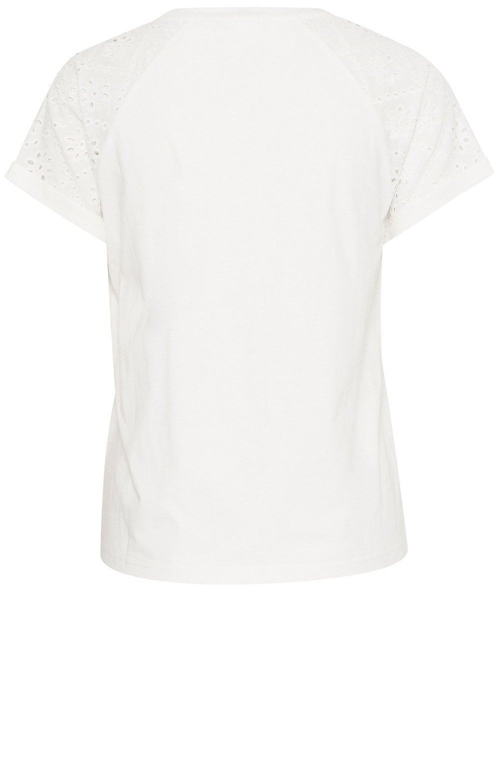 Marshmallow Broderie Anglaise Raglan T Shirt