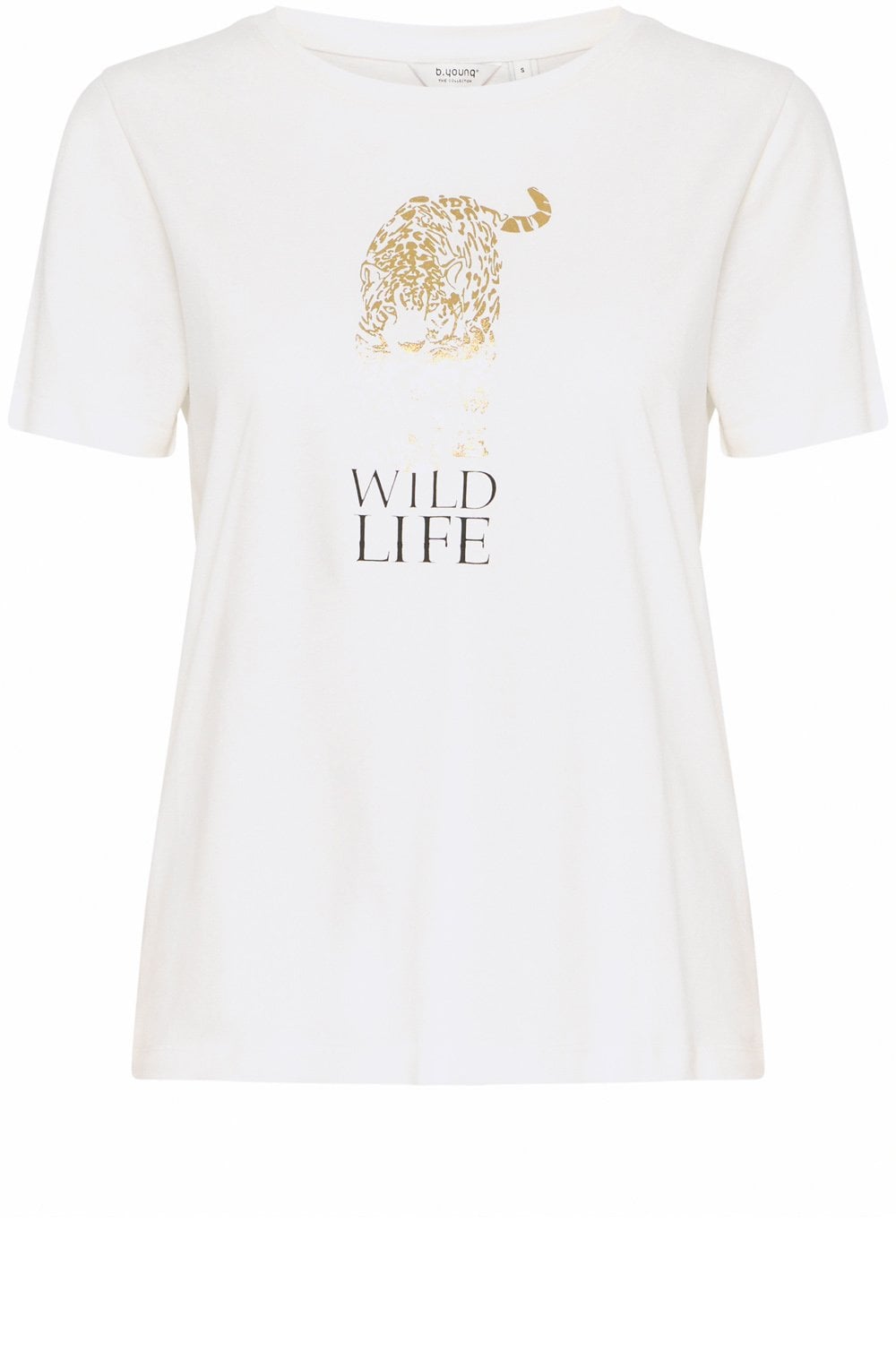Marshmallow Gold Foil Wild Life T Shirt