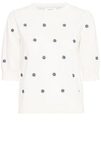 Marshmallow Mix Floral Embroidered Jumper