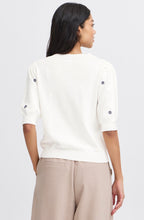 Marshmallow Mix Floral Embroidered Jumper