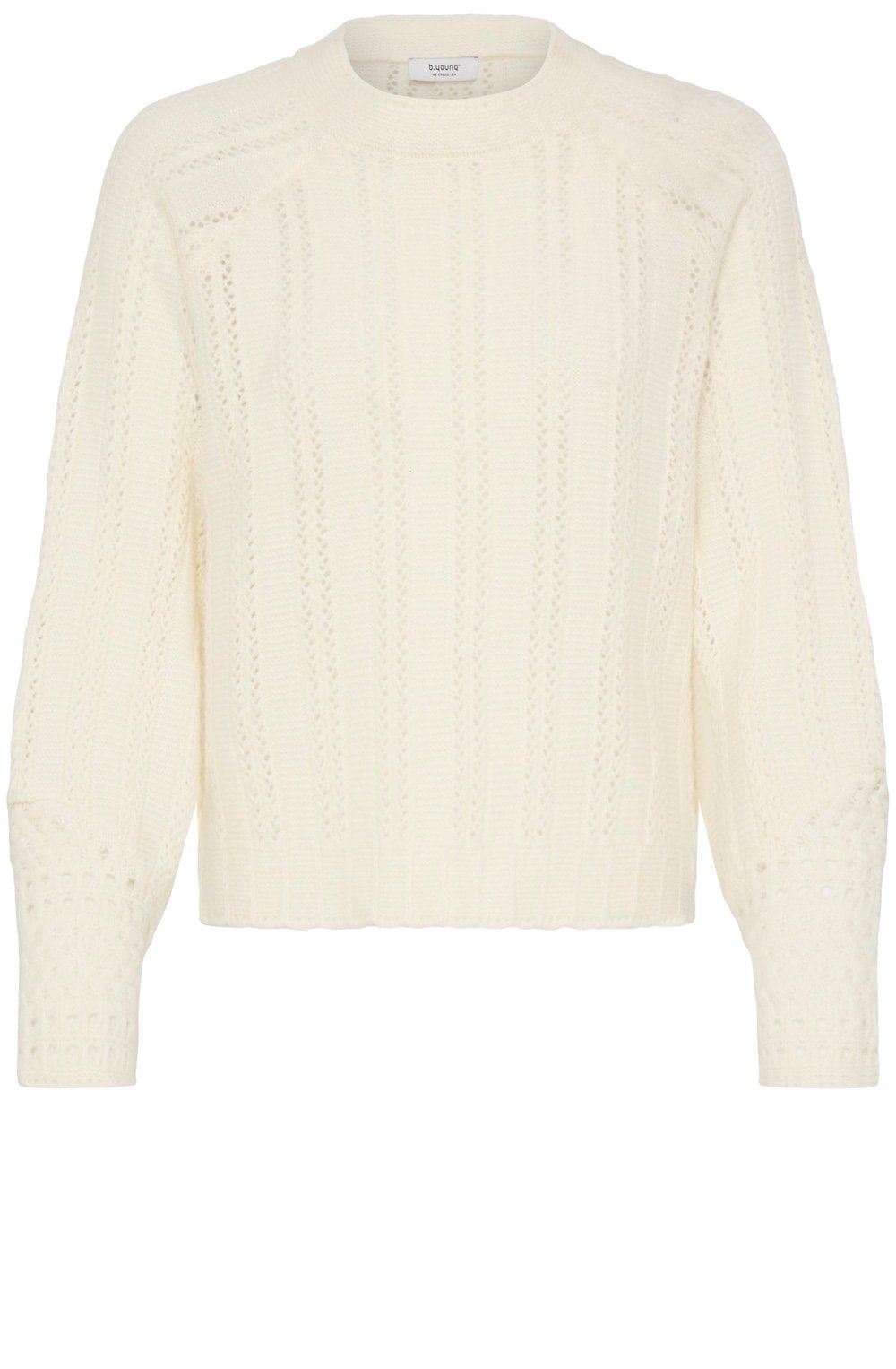 Marshmallow Super Soft Crochet Detail Jumper