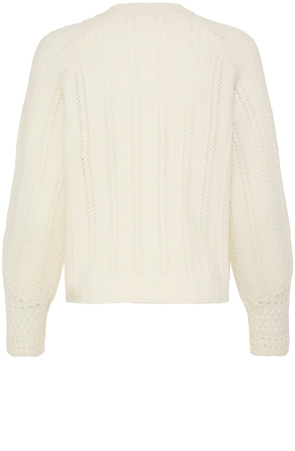 Marshmallow Super Soft Crochet Detail Jumper