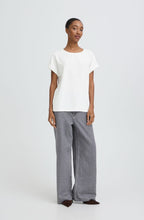 Marshmallow Textured Front Panel Relaxed T Shirt
