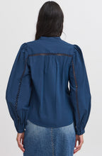 Medieval Blue Broderie Anglaise Blouse