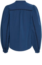 Medieval Blue Broderie Anglaise Blouse