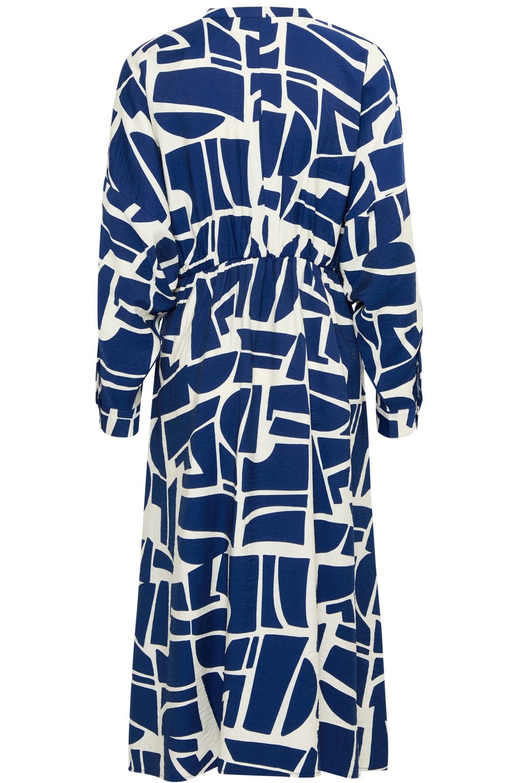 Medieval Blue Geo Print Midi Dress