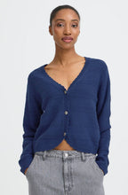 Medieval Blue Scalloped Edge Mikala Cardigan