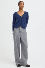 Medieval Blue Scalloped Edge Mikala Cardigan