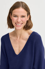 Medieval Blue Short Sleeve Batwing Sweater