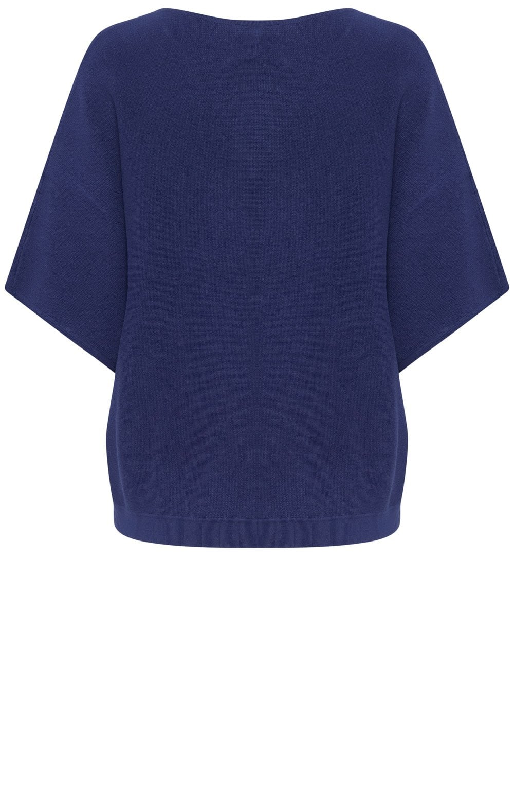 Medieval Blue Short Sleeve Batwing Sweater