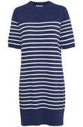 Medieval Blue Short Sleeved Knitted Dress