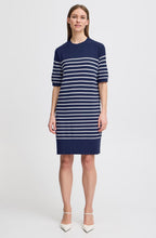 Medieval Blue Short Sleeved Knitted Dress