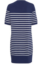 Medieval Blue Short Sleeved Knitted Dress