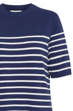 Medieval Blue Short Sleeved Knitted Dress