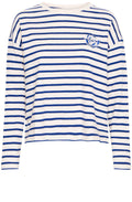 Medieval Blue Striped Summer Weight Sweatshirt