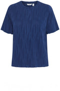 Medieval Blue Textured Top