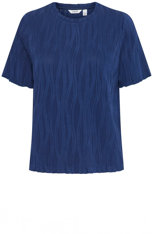 Medieval Blue Textured Top
