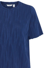 Medieval Blue Textured Top