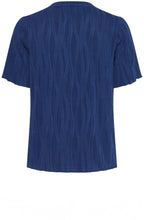 Medieval Blue Textured Top