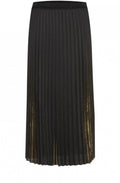 Metallic Pleated Skirt