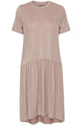 Metallic Smock Dress