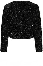 Meteorite Black Sequin Bow Jacket