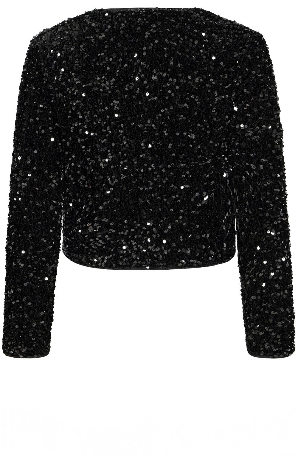 Meteorite Black Sequin Bow Jacket
