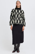 Meteorite Black Zig Zag Jacquard Jumper