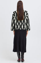 Meteorite Black Zig Zag Jacquard Jumper