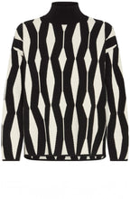 Meteorite Black Zig Zag Jacquard Jumper
