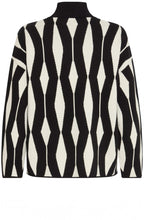 Meteorite Black Zig Zag Jacquard Jumper