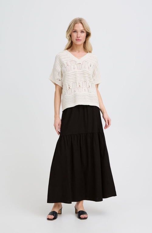 Meteorite Linen Mix Boho Skirt