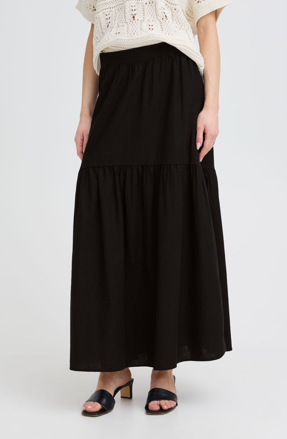 Meteorite Linen Mix Boho Skirt