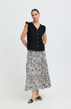 Meteorite Linen Mix Ruffle Sleeve Shirt
