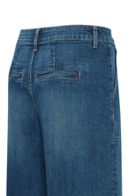 Mid Blue Denim Komma Wide Leg Jeans