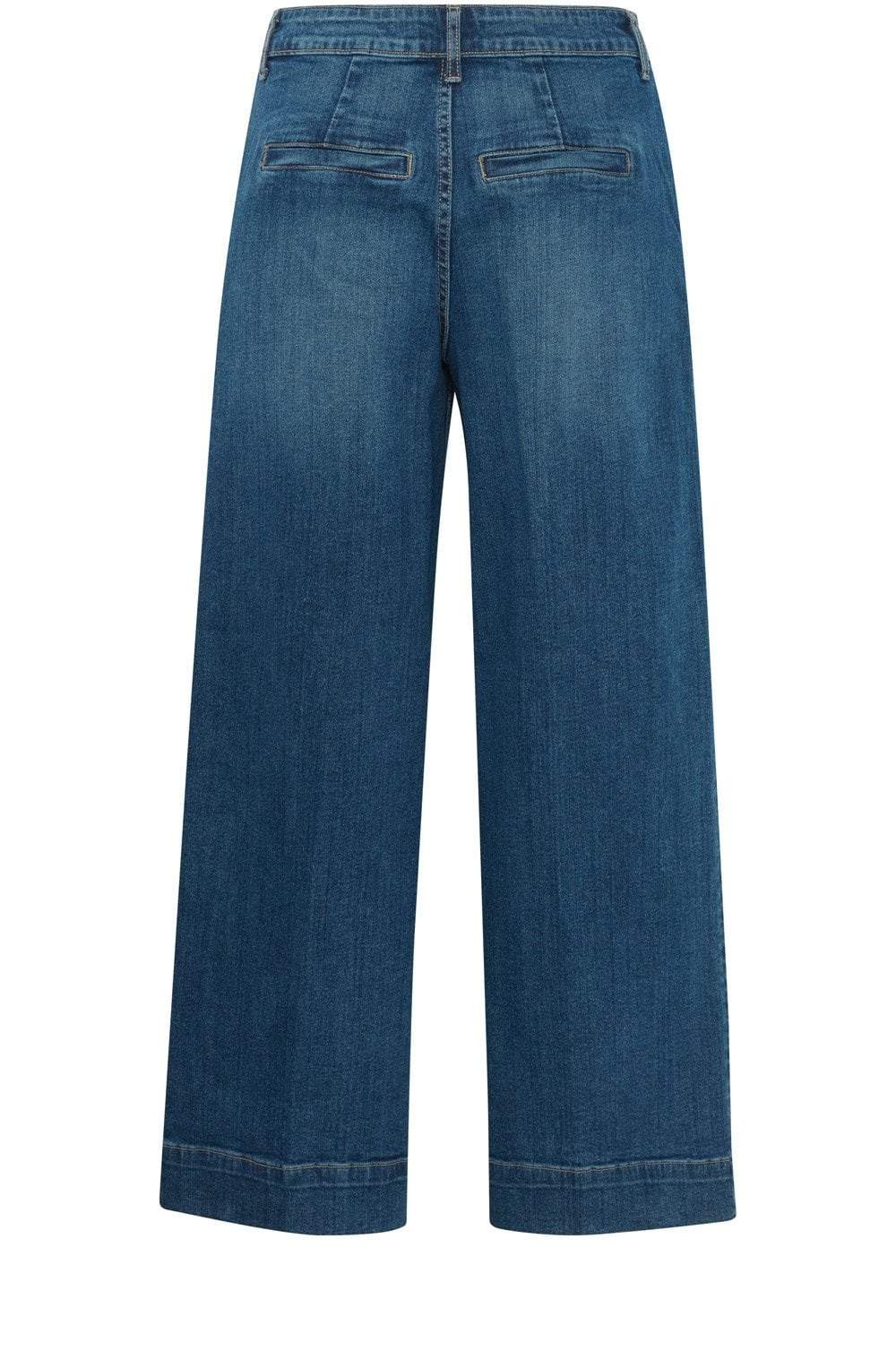 Mid Blue Denim Komma Wide Leg Jeans
