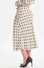 Mid Length Spot Print Skirt