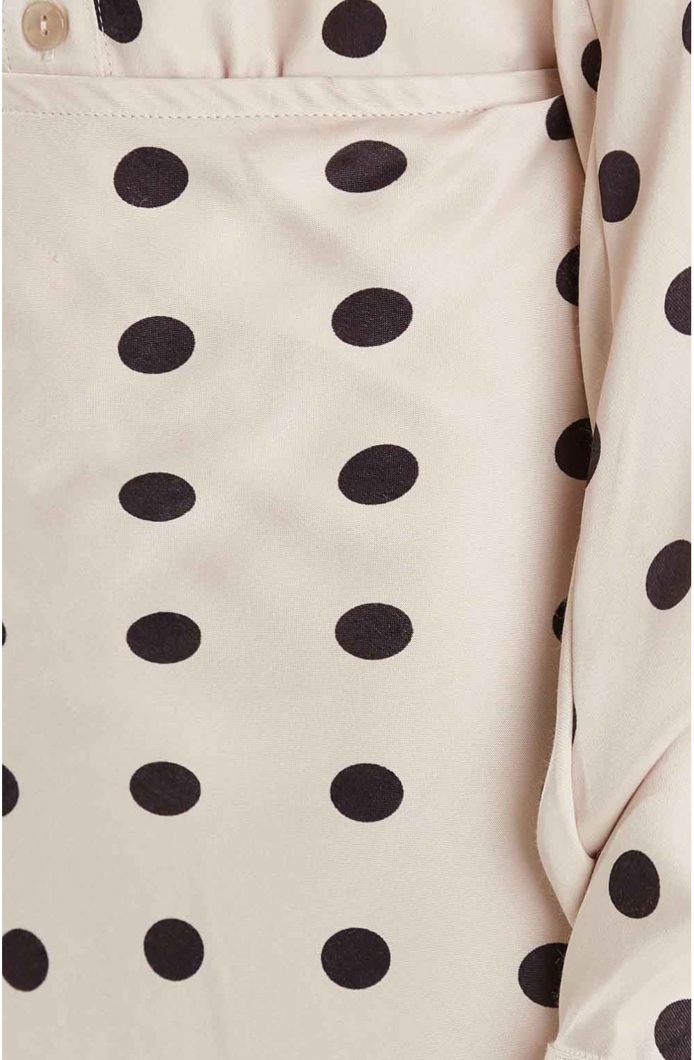 Mid Length Spot Print Skirt