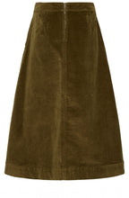 Military Olive Corduroy Skirt
