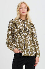 Military Olive Frill Shirt